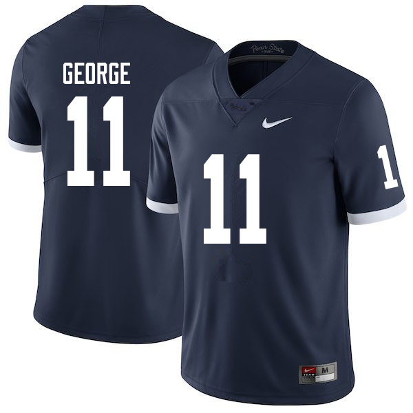 Men #11 Daniel George Penn State Nittany Lions College Throwback Football Jerseys Sale-Navy - Click Image to Close